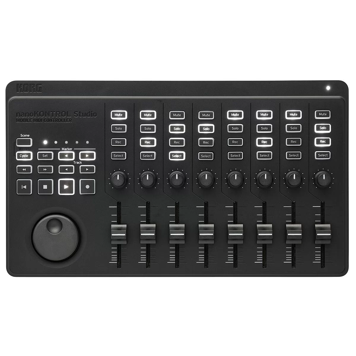 KORG nanoKONTROL Studio MIDIコントローラー KORG NANOKONTROL-STUDIO Портативный USB-MIDI-контроллер купить в